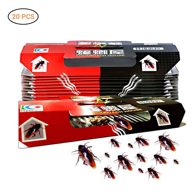 20 Piezas Casa De Cucarachas Trampa Para Cucarachas Tablero Pegajoso Repelente Cebo Para Matar Insectos Pegajosos Fuertes ANGGREK AF1019
