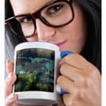 thumbnail image 2 of 3drose, Rainbow Trout Fish, Nature Center, Boise, Idaho - Us13 Dfr0528 - David R. Frazier, 15oz Two-tone Blue Mug, 2 of 6