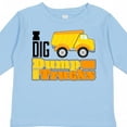 thumbnail image 4 of Inktastic I Dig Dump Trucks Boys or Girls Long Sleeve Toddler T-Shirt, 4 of 5