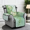 thumbnail image 2 of Yuyamidu Green Flower Stretch Recliner Chair Cover for Pet Washable Reclining Chair Covers with Elastic Straps Thicken Single-Seater Sofa Slipcovers Decorative Furniture Protector, 2 of 7