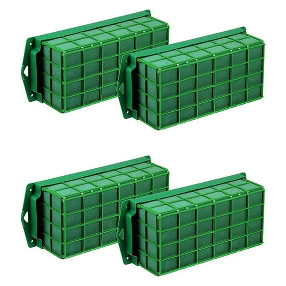 4 Pcs Floral Foam Cage Flower Holder with Floral Foam for Flowers Cage Bowl for Table Centerpiece Floral Arrangement,4 x Floral Foam Cage,green