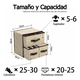 thumbnail image 3 of "Caja De Almacenamiento De Gran Ropa Interior Tela 3 Cajones Lab.G, Beige ", 3 of 5
