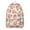 Peach Fruit Prin, variant on Spiritual Mandala Canvas Backpack for Women, Abstract Zen Inspired Travel Daypack with Tribal Harmony and Sacred Pattern
