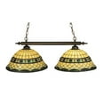 thumbnail image 5 of Meyda Tiffany 130629 35.5" L Tiffany Roman 2 Light Island Chandelier - MultiColor, 5 of 5