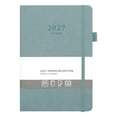 thumbnail image 2 of 2027 Daily Planner A5 Leather Hardcover Agenda Book 384 Pages Monthly Weekly Daily Schedule Organizer with Pen Holder Elastic Closure for Goal Setting Time Management and Productivity, 2 of 5