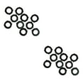 thumbnail image 4 of Justharion 1 Set Water Pipe Gasket Quick Installment Not Easy to Damage Leather Washer Black 2Set, 4 of 6