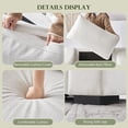 thumbnail image 6 of JULY'S SONG 47" W Accent Chair and A Half, Modern Oversized Reading Chair, Linen Fabric Living Room Chairs in Extra Wide Seat, Comfy Chair with Washable Covers, Cream White, Set of 2, 6 of 12