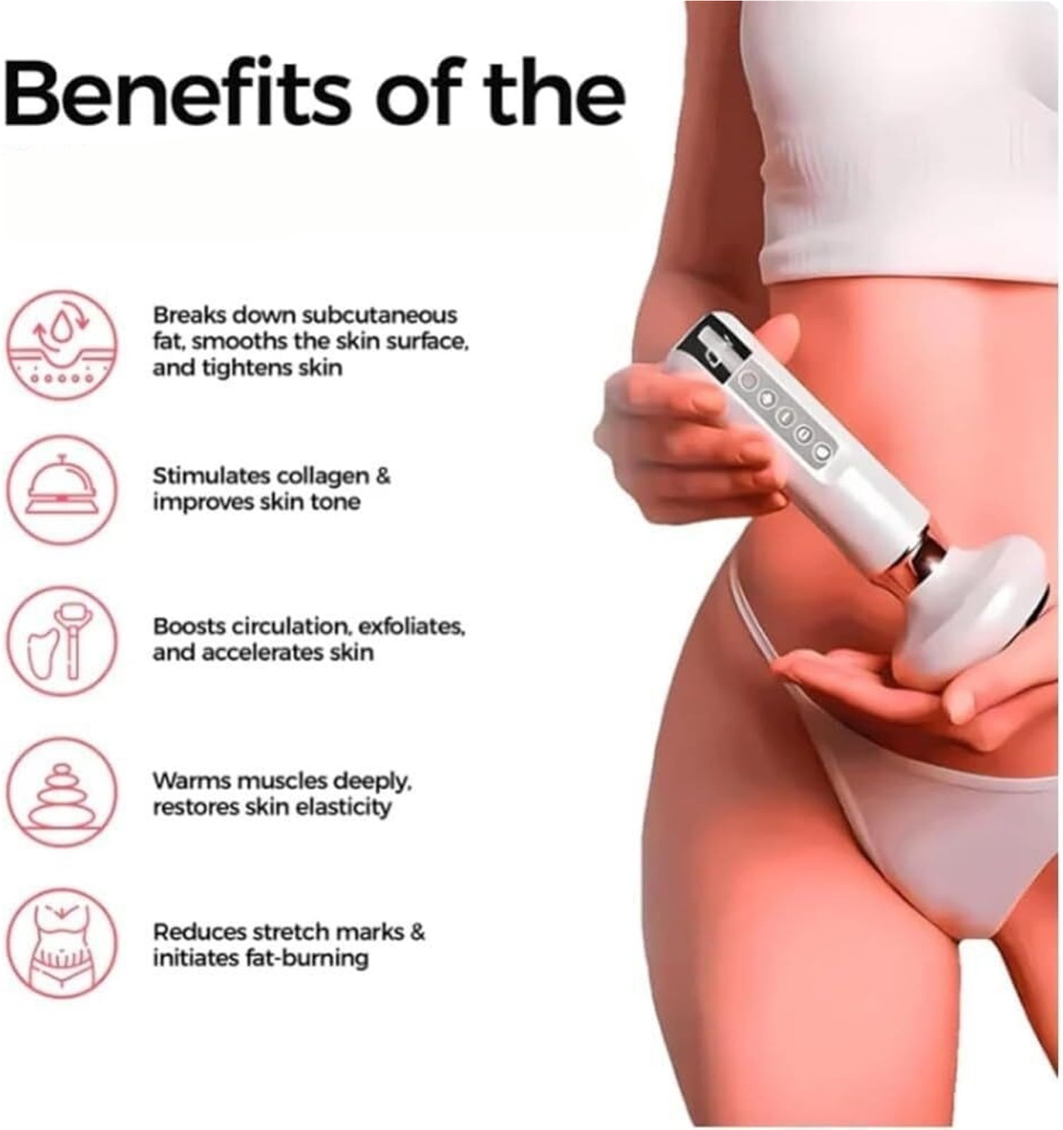 その他 Perfect Cellulite Care Cellulite Relief Kit, 12-Level Suction & 3-Speed Heating Cellulite