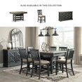 thumbnail image 5 of Ashley Furniture Tyler Creek Wine Rack Counter Height Dining Table in Black, 5 of 6