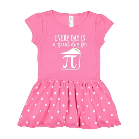 

Inktastic Pi Day Funny Math Pie Slice Gift Toddler Girl Dress