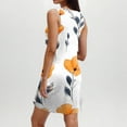thumbnail image 4 of Vestido de Fiesta de Navidad de Niñas sin Mangas Cuello de Jardín Vestido Casual de Bolsillo Impreso 20% Poliéster 80% Algodón, Traje de Moda para Fotos de Vacaciones Y Celebraciones, 4 of 9