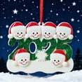 thumbnail image 7 of Dserfhy Personalized Christmas Ornaments 2025 Custom Family of 2/3/4/5/6 Snowman Ornaments for Xmas Tree Decor, 7 of 7