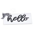 thumbnail image 4 of Hello Door SignWhite Hello Letter Door Wooden Wall Hanging Plaque Wall Hanging Plaque Leading Edge Technology, 4 of 8