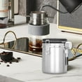 IUYT6 Coffee Canister, Airtight Stainless Steel Kitchen Food Storage Container With Date And