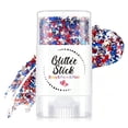 thumbnail image 5 of Patriotic Red White and Blue Glitter Stick,4th of July Accessories,Sparkling Face Hair Glitter for 4th of July Outfits,American Flag Makeup for Independence Day 250 Anniversary （C), 5 of 7