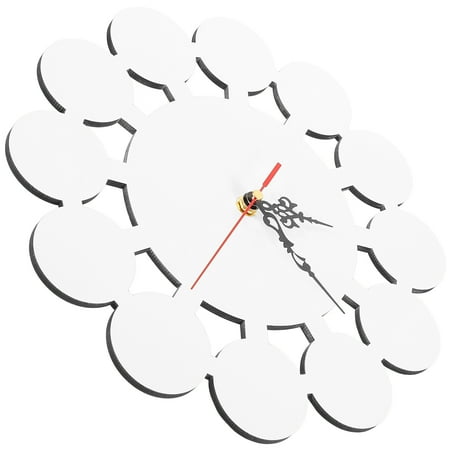 FELTECHELECTR Business Partners Wall Clock White 1Set for Home Owners Low Noise