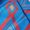 Blue - blueredmulti, variant on Mens Puffer Jacket Coat Small Blue Stretch Kings Patch Work