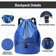 thumbnail image 5 of TIFOR Sports Drawstring Backpack - String Swim Gym Bag with Shoes Compartment and Wet Proof Pocket for Women&Men, 5 of 9