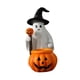 thumbnail image 5 of Figura de fantasma y calabaza de Halloween, adorno de mesa, accesorio de fiesta, artesanía multiusos, escultura de resina hecha a mano de 3 x 5 x 6,3 pulgadas, 5 of 9