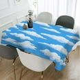 thumbnail image 2 of Blue Sky and White Clouds Tablecloth Decor Cloud Vector Set Collection Graphic Clip Art Design Table Cloth Dining Room Kitchen Table Cover 60" X 84" Oblong/Rectangle, 2 of 6