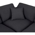 thumbnail image 5 of Meridian Furniture Comfy Black Linen Textured Fabric 4-Pc. Modular Sectional, 5 of 11