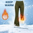 thumbnail image 6 of Zormilly Yoga Pants Women Winter Fleece Lined Elastic High Waisted Flare Pants with Pockets Stretchy Soft Sport Pants, S-2XL, 6 of 8