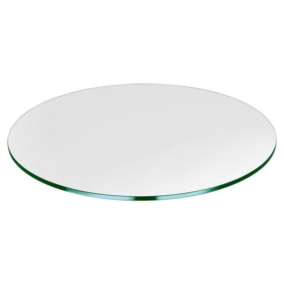Dulles Glass 40" Round Table Top 1/4" Thick, Flat Polished Tempered Glass for Indoor Dining or Outdoor Patio, 27 Pounds