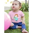 thumbnail image 2 of Girl Holding A Ball T-Shirt Infant -Image by Shutterstock,  24 Months, 2 of 4