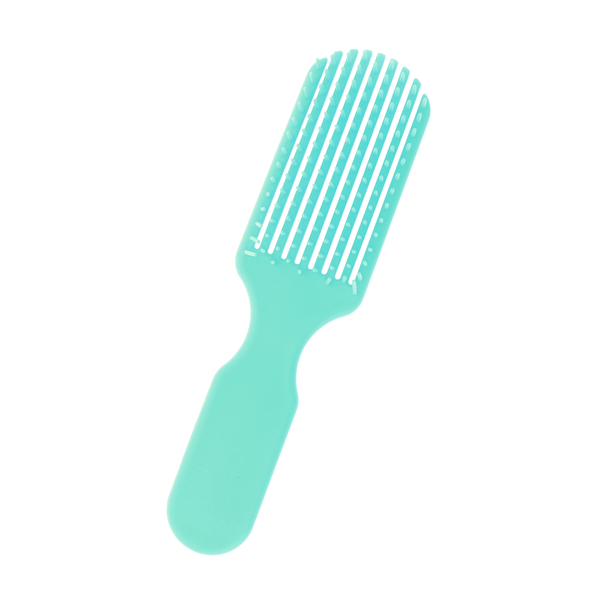 Unique Bargains 1 Pc Hollow Nine Claws Hair Brush for Daily Use Green