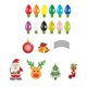 thumbnail image 1 of Scienceny Pegatina de bombilla de luz de coche de Navidad, ambientes de fiesta decorativos, calcomanía de coche para refrigerador de Navidad, Automoción decorativa y accesorios, 1 of 6
