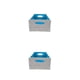 thumbnail image 2 of Caja organizadora de tela plegable Naiovety gris+azul 30x24x15cm 2Conjunto, 2 of 6