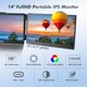 thumbnail image 5 of Monitor Portátil Asani 14 Pulgadas Full HD Triple Visualización para Portátiles 13-17 Pulgadas IPS, 5 of 6