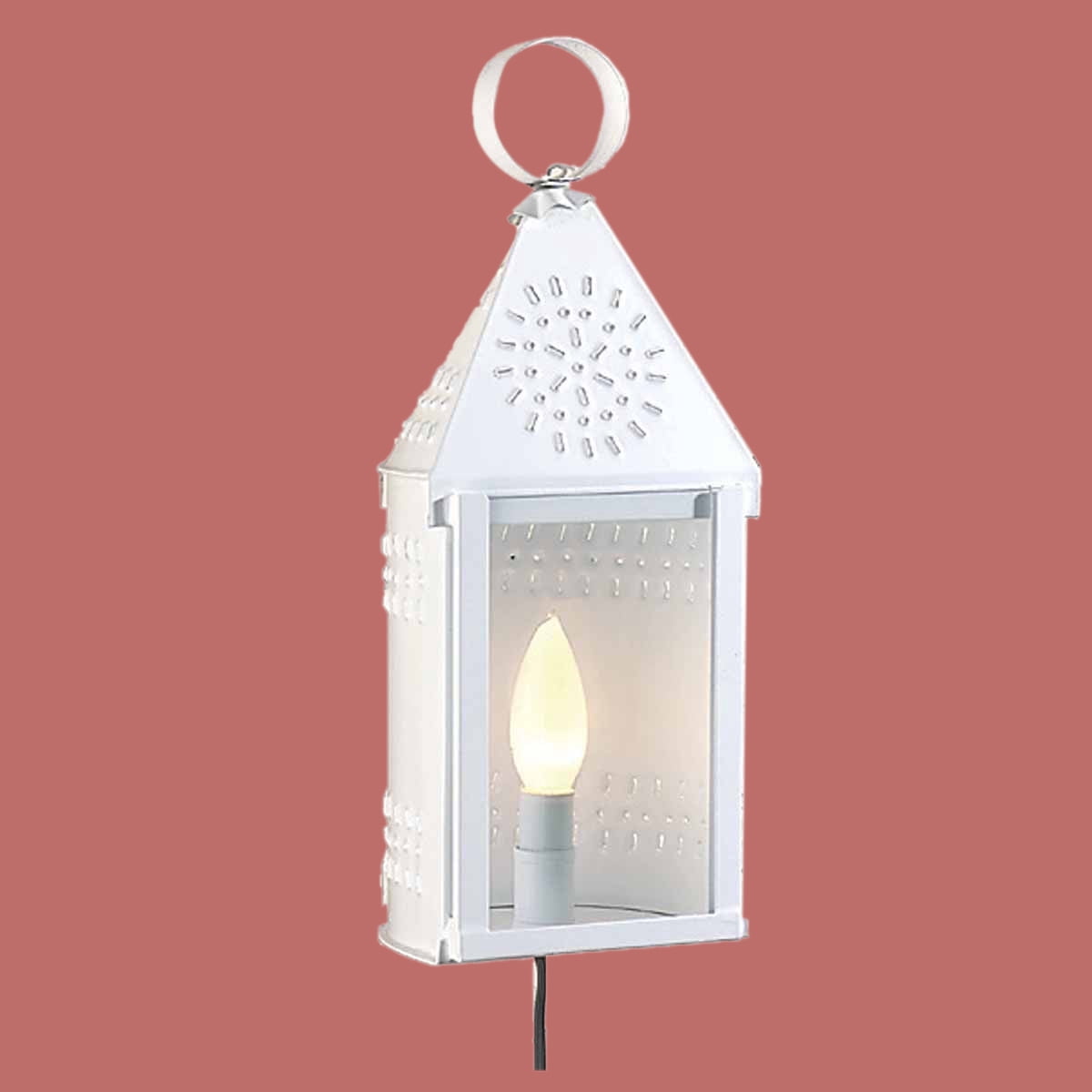 Outdoor Lighting White Tin Wall Light | Renovator's Supply