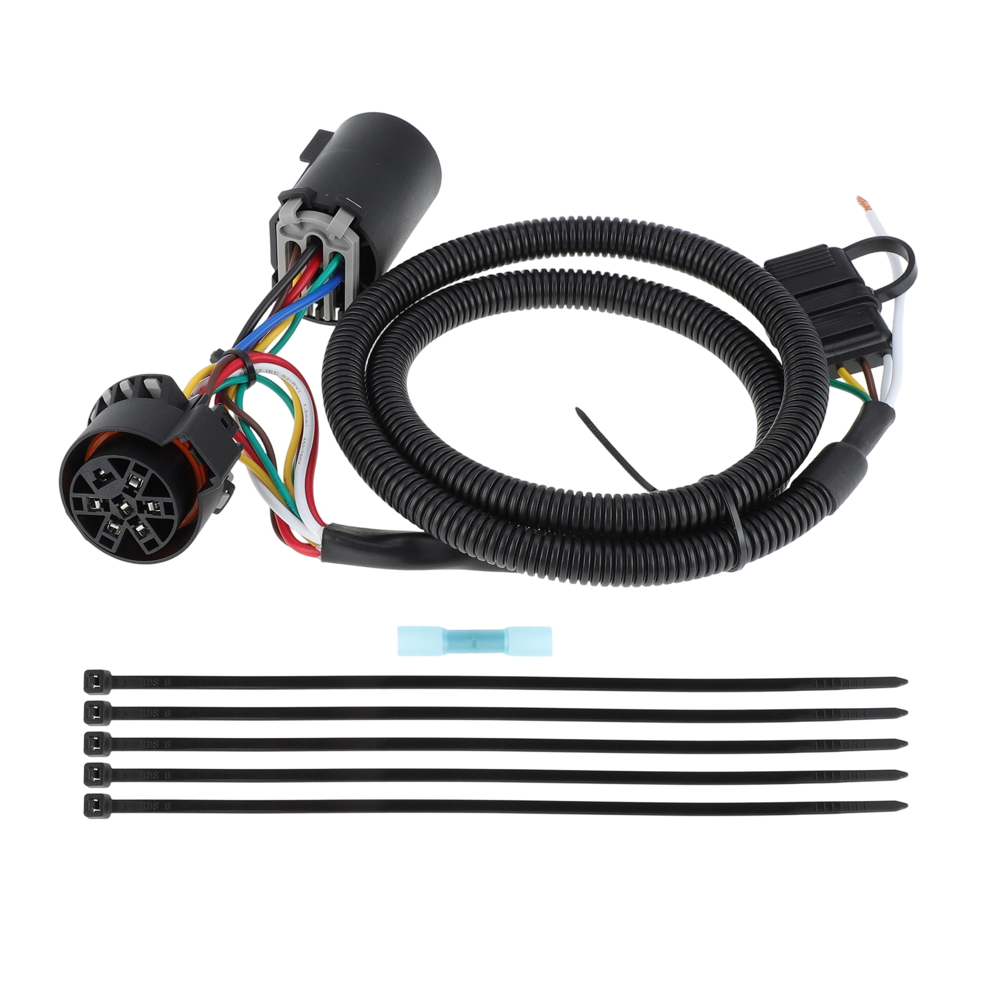7 Pin to 4 Pin Trailer Wiring Harness Standard 7 Way Plug Socket
