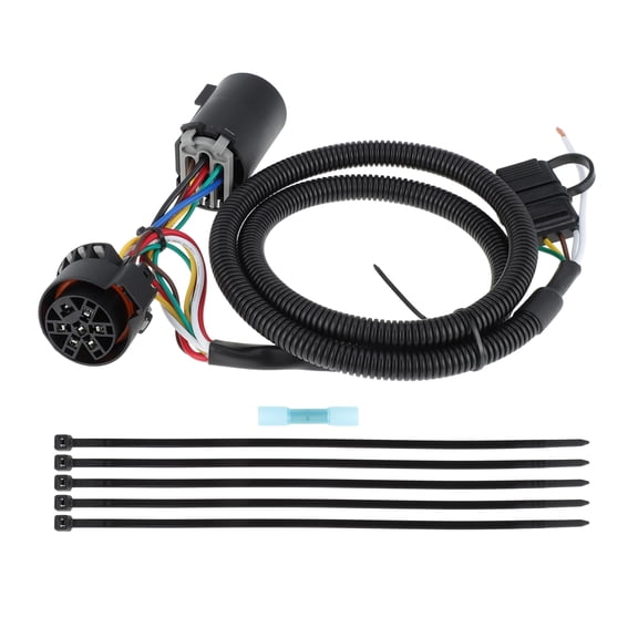 Unique Bargains 7 Pin to 4 Pin Trailer Wiring Connector Plug W/ Reverse Wire for Toyota Tacoma 2005-2024 for Ford F150 Trailer Harness Extension Adapter Converter