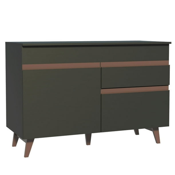 Mueble de Cocina Madesa Reims 2 Puertas y 1 Cajón Negro