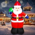 thumbnail image 1 of Decoración navideña inflable de Papá Noel Danxilu, 152 cm, LED, para exteriores, 1 of 9