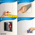 thumbnail image 3 of BOZZON Access Panel for Drywall, 10 x 10 in, Wall Hole Cover, Heavy-Duty Plastic, White, 3 of 9