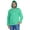 Aquamarine Green, variant on Solid Mens Hooded Kurta Full Sleeve Cotton Tshirt Regular Fit Ethnic Wear