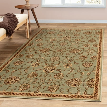 Floral Design Impressions Set - Impressions Izara Floral Medallion Gray Area Rug