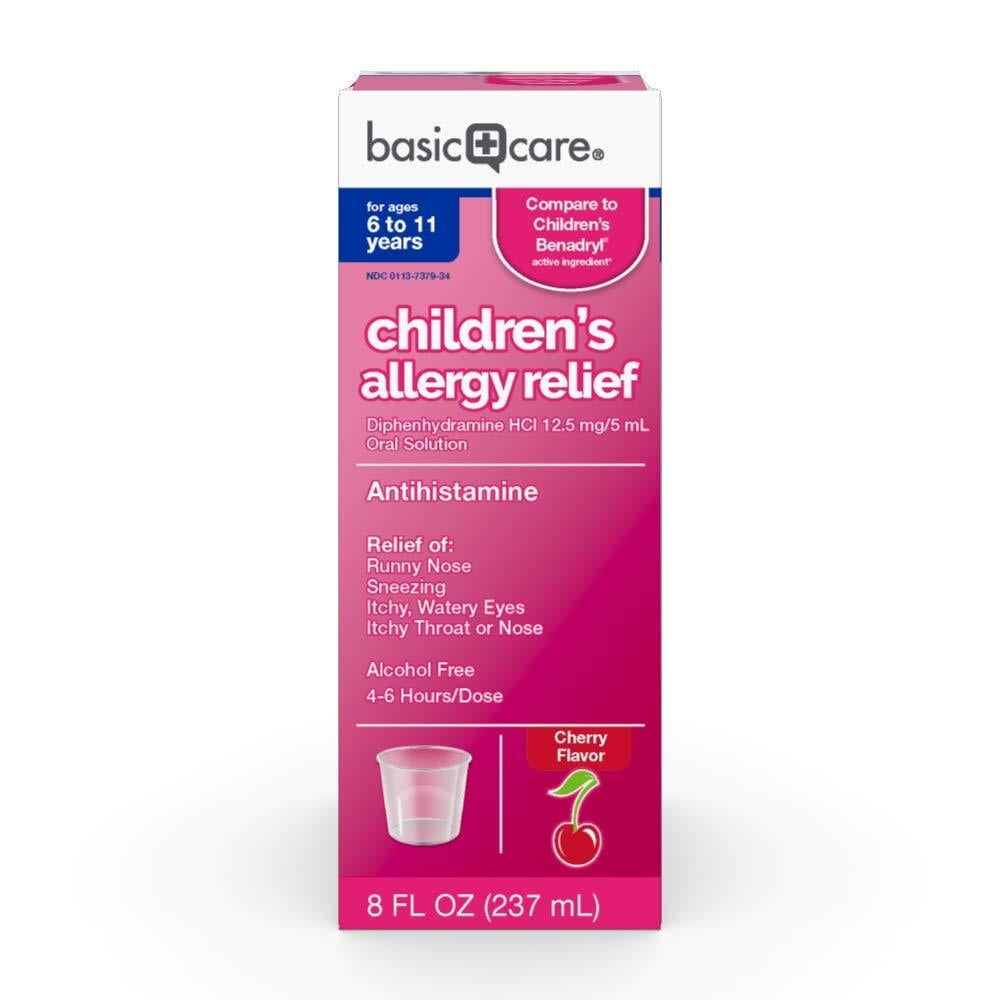 Basic Care Children's Allergy Relief, Diphenhydramine HCl 12.5 mg/5 mL