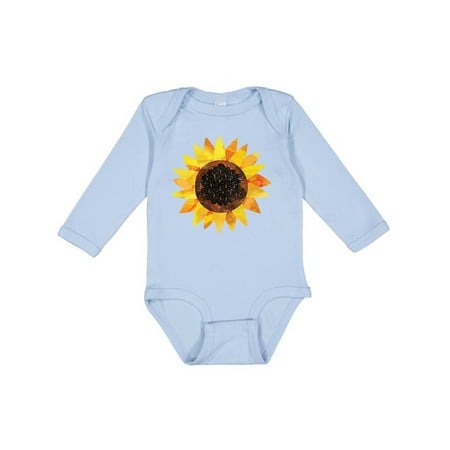 

Inktastic Summer Grunge Sunflower Gift Baby Boy or Baby Girl Long Sleeve Bodysuit
