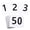 black text on white -1 to 50, variant on Seating Number Cards for Weddings Meetings and Classrooms Paper Double Sided Numbered Seats Cards Table Accessories