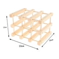 thumbnail image 3 of AMLESO Rack Bottle Storage Decor Dinning Table Decoration Holders Stands 3 Bottles 3 Layers, 3 of 8