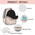 thumbnail image 4 of Hedgehog Pattern with Flowers Backpack for School,Cute School Bag,Schoolbag with Adjustable Shoulder Straps & Padded Back,15.3"x11"x7.1"., 4 of 6