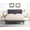 Gray, variant on Full Upholstered Platform Bed Frame with 48" Tall Adjustable Headboard - Button Tufted Suede Bed - Beige - Oliver & Smith - Princeton