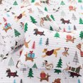 thumbnail image 7 of Levtex Home Merry & Bright Collection - Jingle Paws Quilt Set - Full/Queen Quilt (86x86in.) and Two Standard Shams (20x26in.) - Christmas Dogs - Red, Green, White - Reversible - Polyester, 7 of 7