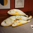 thumbnail image 2 of Jouets en Peluche Poisson Crocodile Jaune de Simulation 30-180 cm, Poupées de Poissons de Mer Réalistes, Coussin Décoratif Doux et Amusant, Coussin de Sommeil, Cadeau, 2 of 4