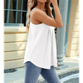 thumbnail image 7 of Women'S Tank Tops Sleeveless Summer Top Spaghetti Strap Spring Shirt Loose Fit Beach Vacation 2025 Casual White S, 7 of 7