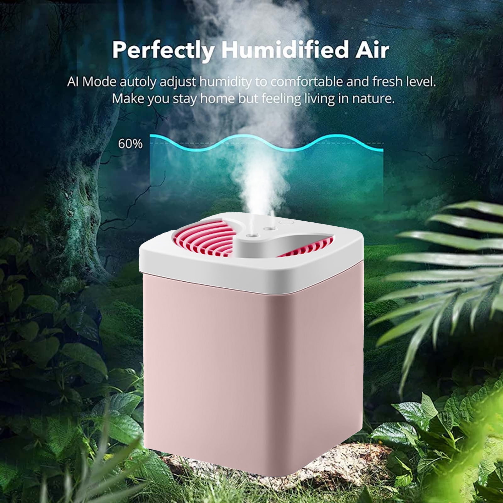 BOBOMOTI Humidifiers for Home Cool Mist Top-Fill Ultra-Quiet Humidistat for Baby Nursery Plants Essential Oil Diffuser Clearance